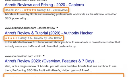 Rich snippets: steveayo